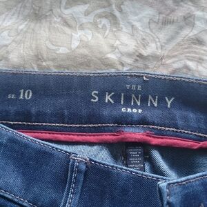WHBM skinny crop jeans